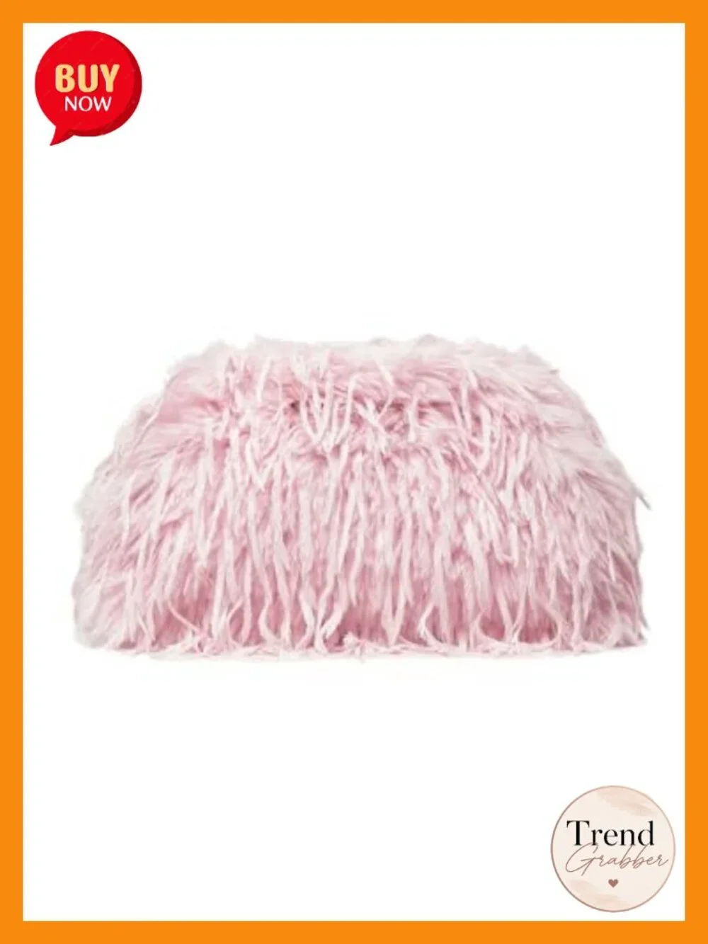 Fuzzy Plush Evening Bag Clutch Handbag Y2K Faux Fur Purse